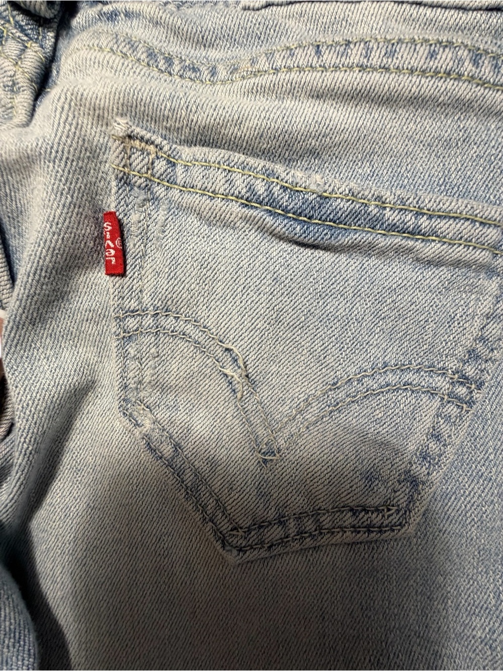 Levis Demi Boot 508 Light Wash Jeans - Classic Straight Fit Sz 27 - Picture 7 of 12